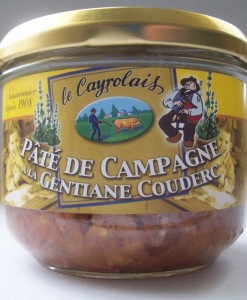 pâté à la liqueur de gentiane couderc le cayrolais cantal