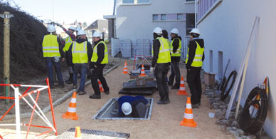 démonstration chantier fibre optique